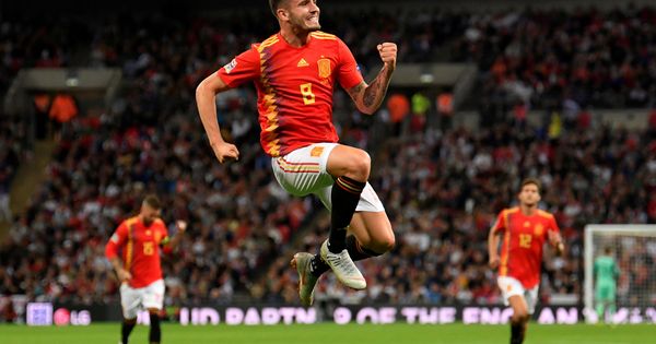 Foto: Saúl celebra su primer gol en la UEFA Nations League (Reuters)