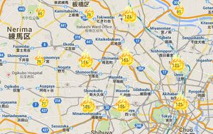 La web que dibuja el macabro mapa inmobiliario de Japón