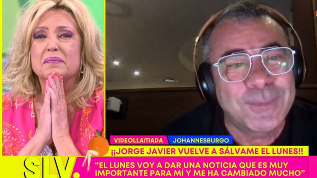 Jorge Javier Vázquez se derrumba en 'Sálvame' y anuncia una importante noticia