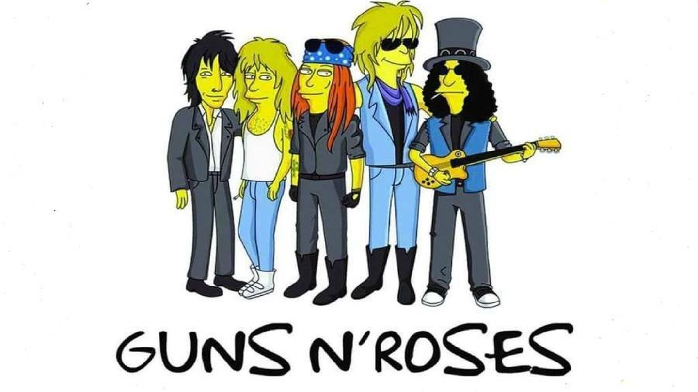 Guns N' Roses 'simpsonizados'