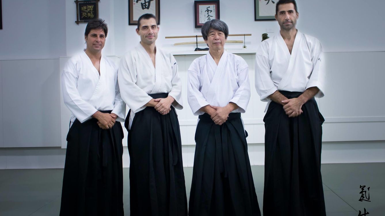 Foto: Fran Rivera en el seminario de Aikido (Facebook)