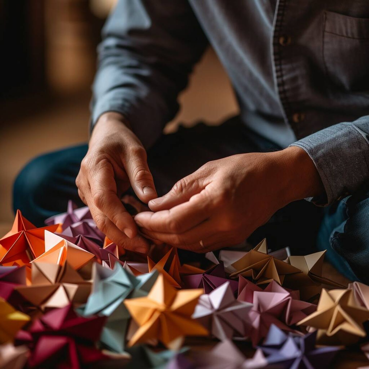 La Fundación Cajasol propone originales talleres de origami con temáticas como motivos navideños. (Cortesía)