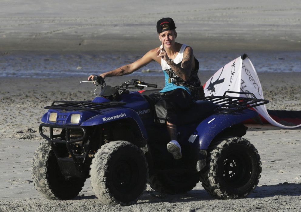 Foto: Justin Bieber en una playa de Panamá (REUTERS)