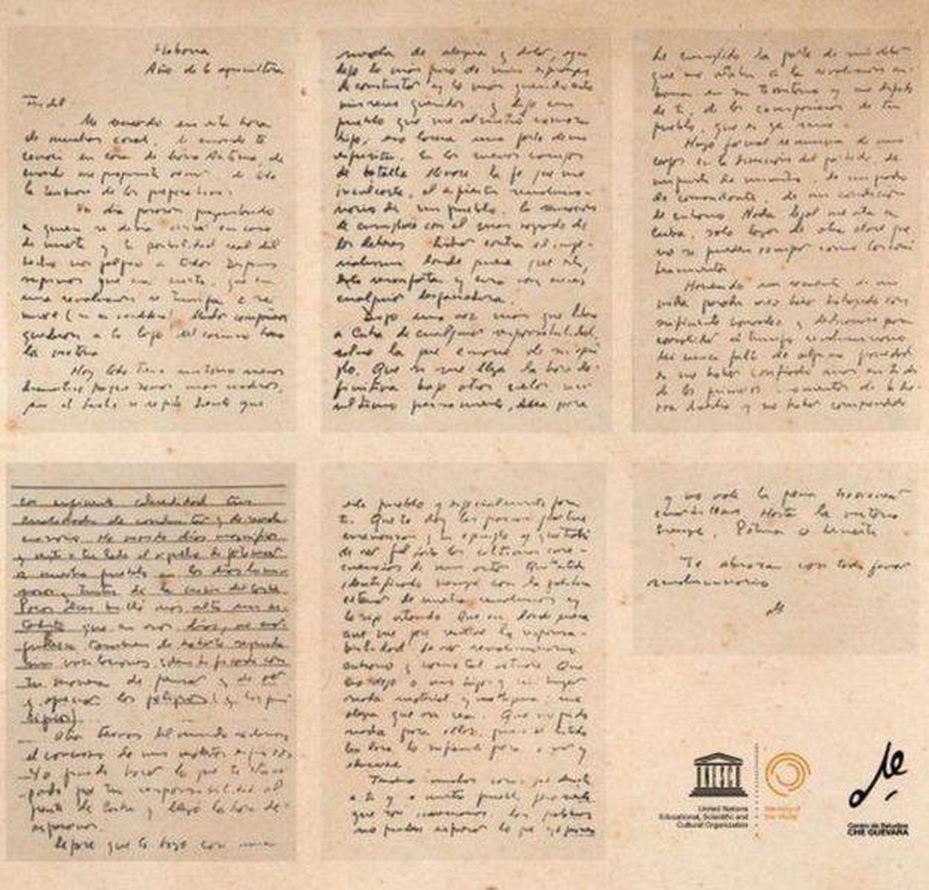 La carta del Che a Fidel. (Centro Che)