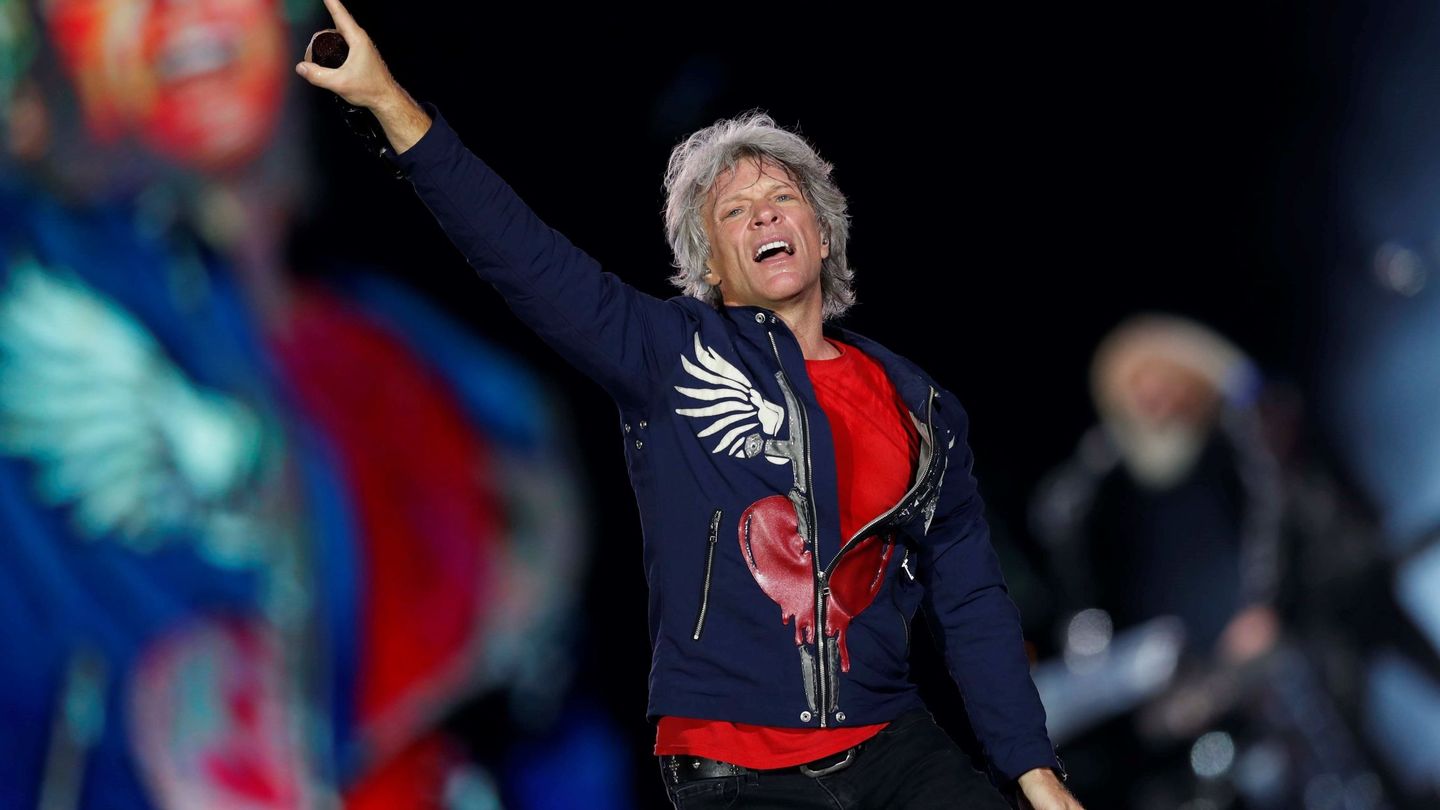 El cantante Bon Jovi, durante el festival Rock in Rio, en Río de Janeiro (Brasil) en 2019. (EFE/Marcelo Sayão)