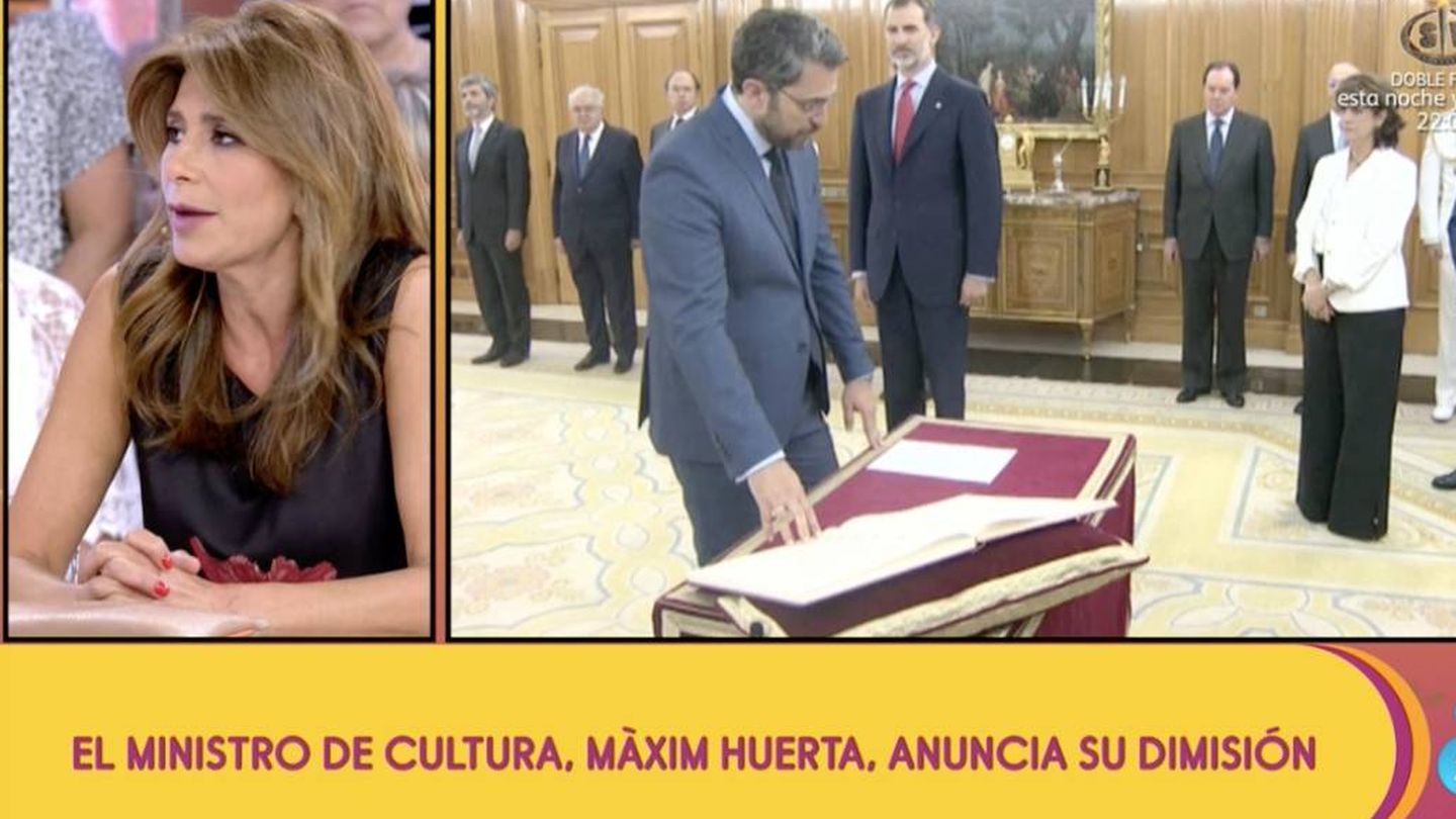 Gema López comenta la dimisión de Màxim Huerta (Telecinco)