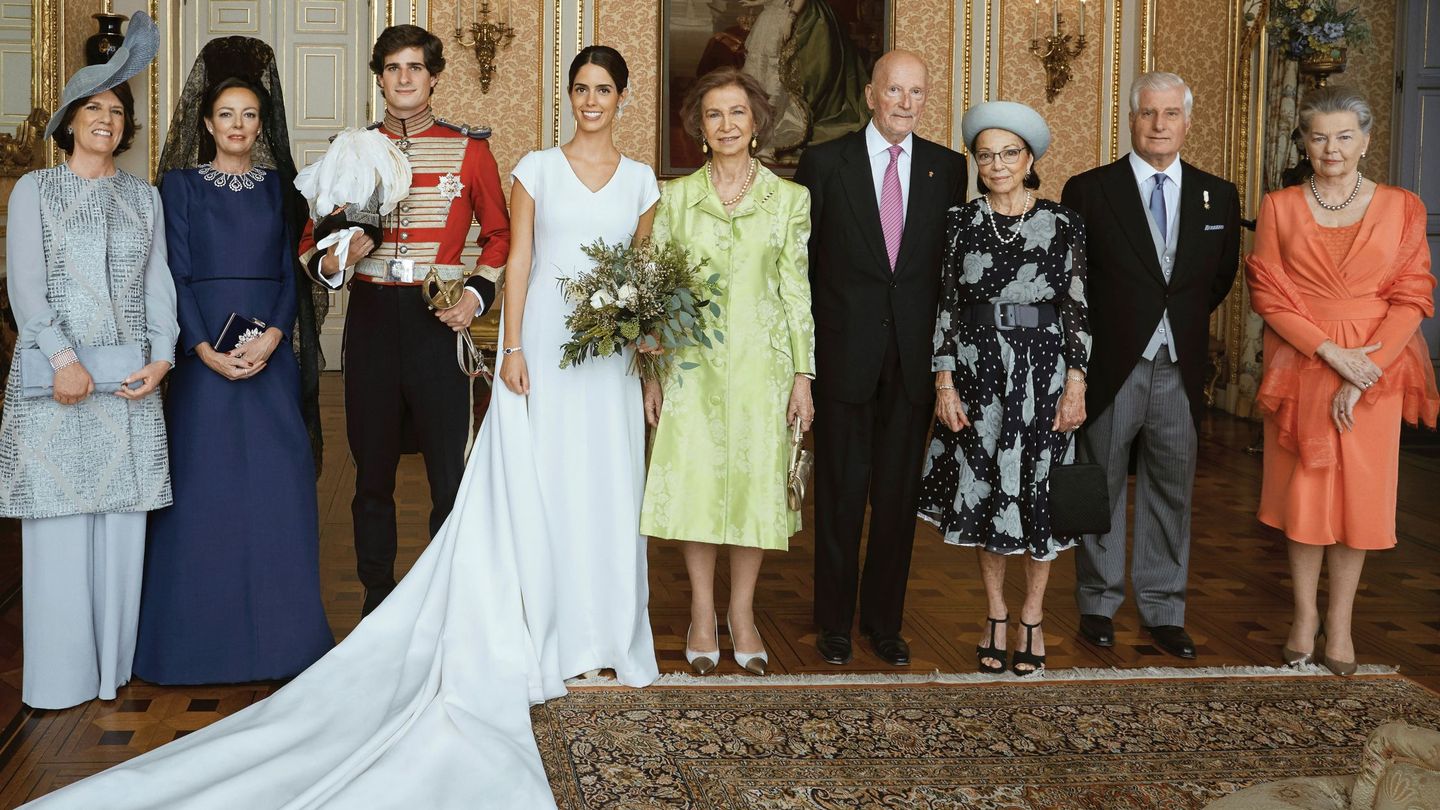 La boda del duque de Huéscar volvió a reunir a sus padres. (EFE)