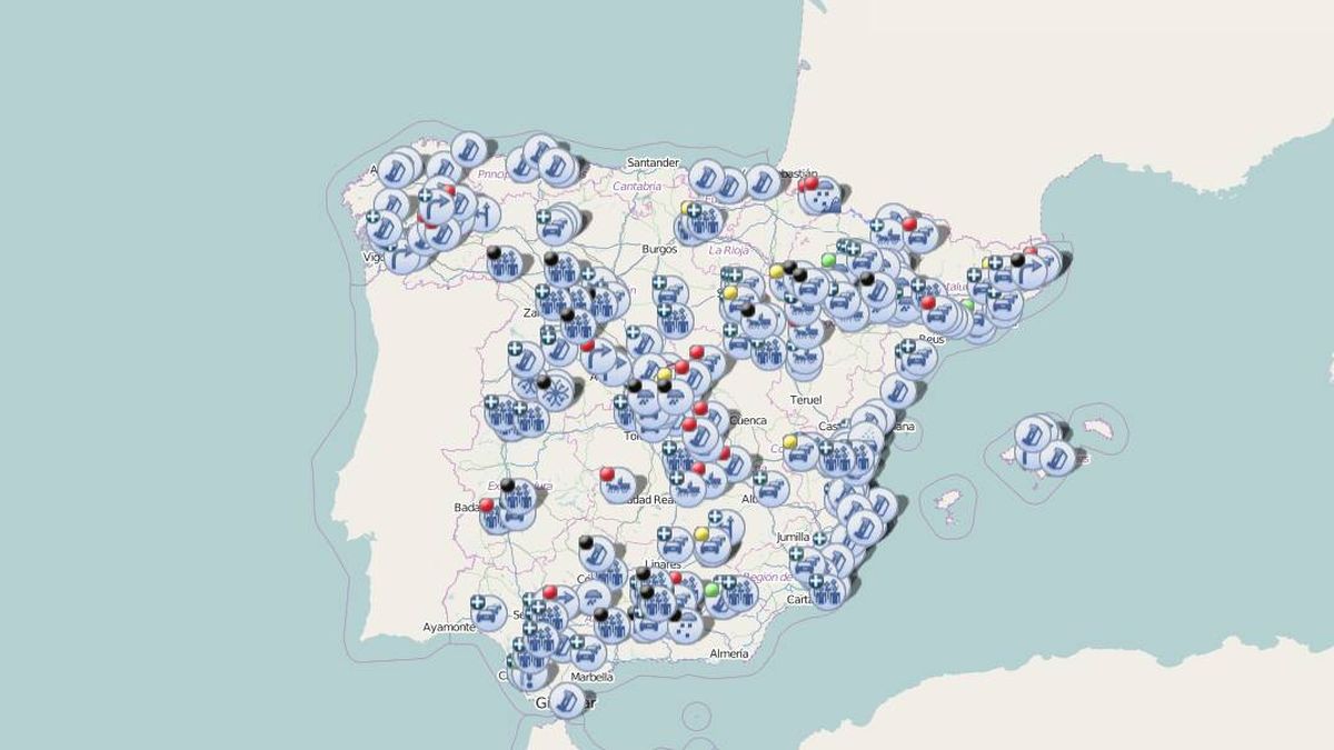 Consulta en este mapa de la DGT qué carreteras están cortadas o con incidencias por las protestas de los agricultores 