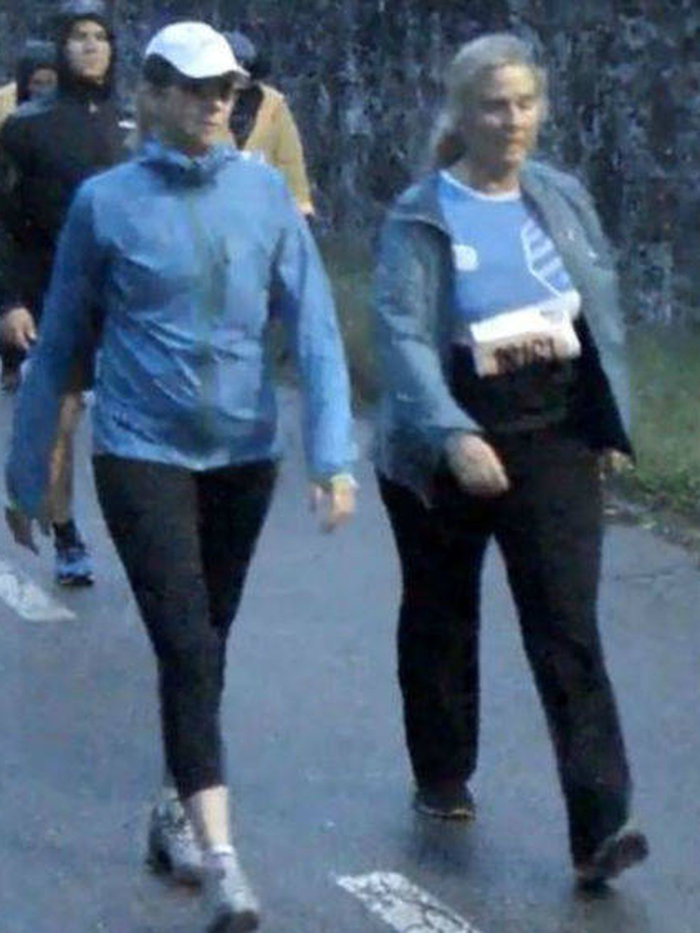 Cristina de Borbón y Ana Urdangarin, en la caminata del años pasado.