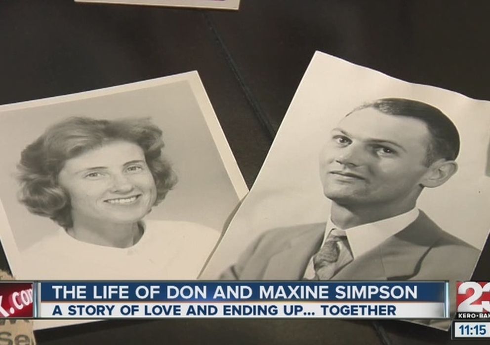 Foto: Retratos de Don y Maxine Simpson, unos años después de casarse. (23abc)