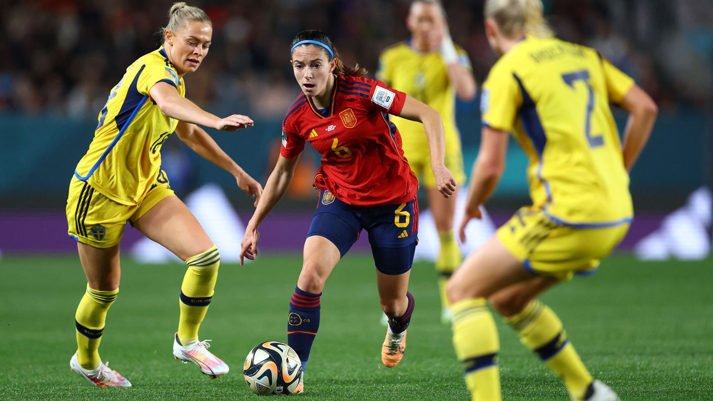 Aitana Bonmatí, en el duelo de semifinales ante Suecia. (Reuters/Hannah Mckay)