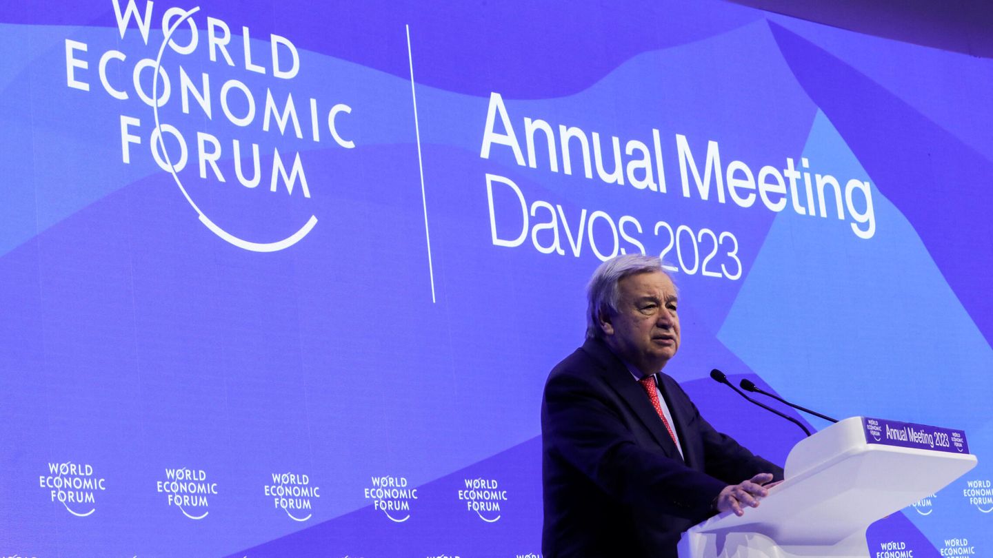 António Guterres en el Foro de Davos. (Reuters/A.Wiegmann)