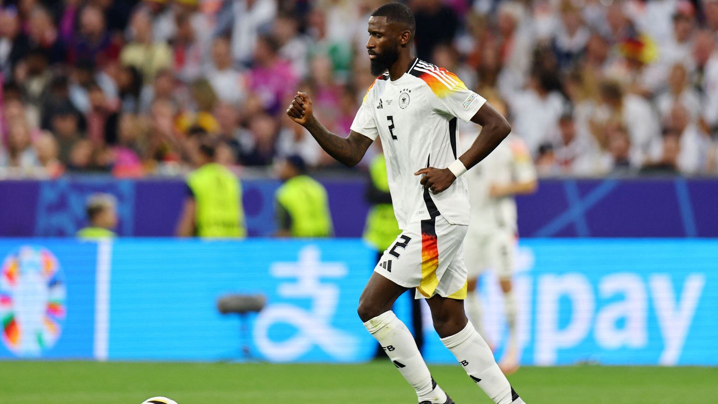 Soccer Football - Euro 2024 - Group A - Germany v Scotland - Munich Football Arena, Munich, Germany - June 14, 2024 Germany's Antonio Rudiger in action REUTERS Leonhard Simon