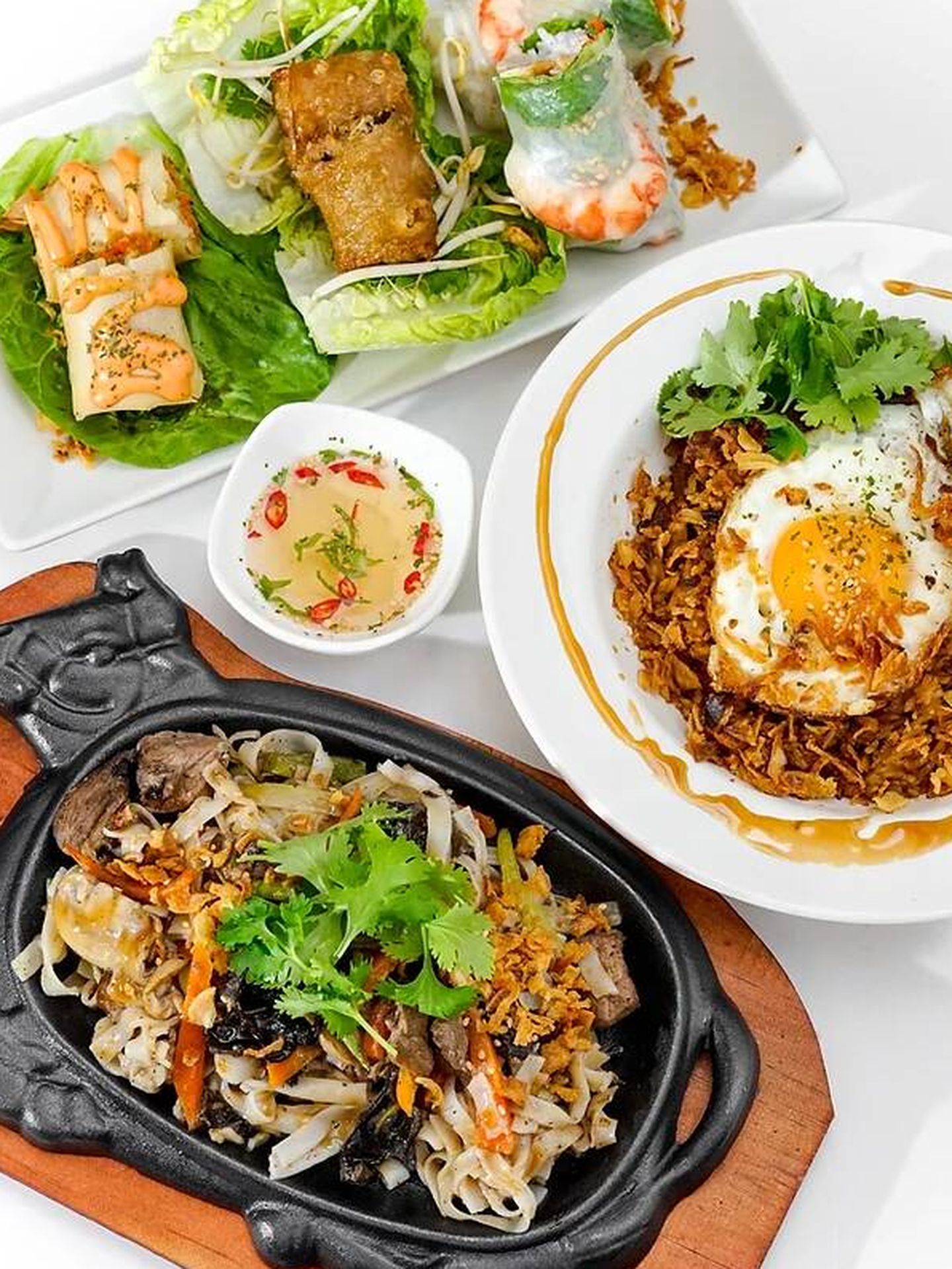Ejemplos de comida callejera vietnamita del restaurante Distrito 1. (Cortesía/Distrito 1)