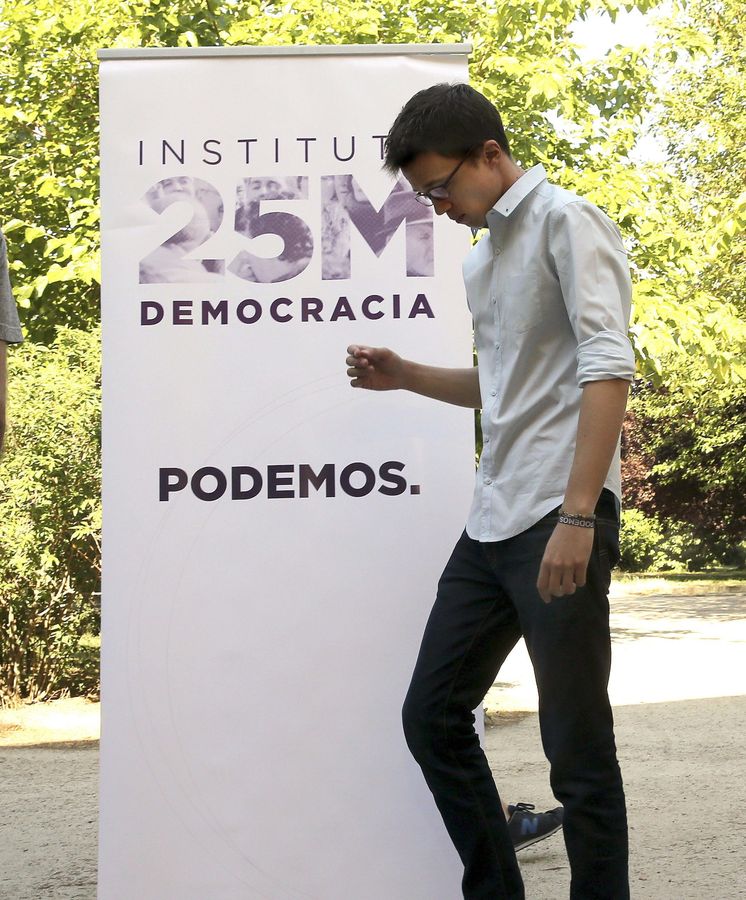 Foto: El secretario político de Podemos, Íñigo Errejón, durante un curso de verano organizado por el 'think tank' del partido, el Instituto 25-M. (EFE)