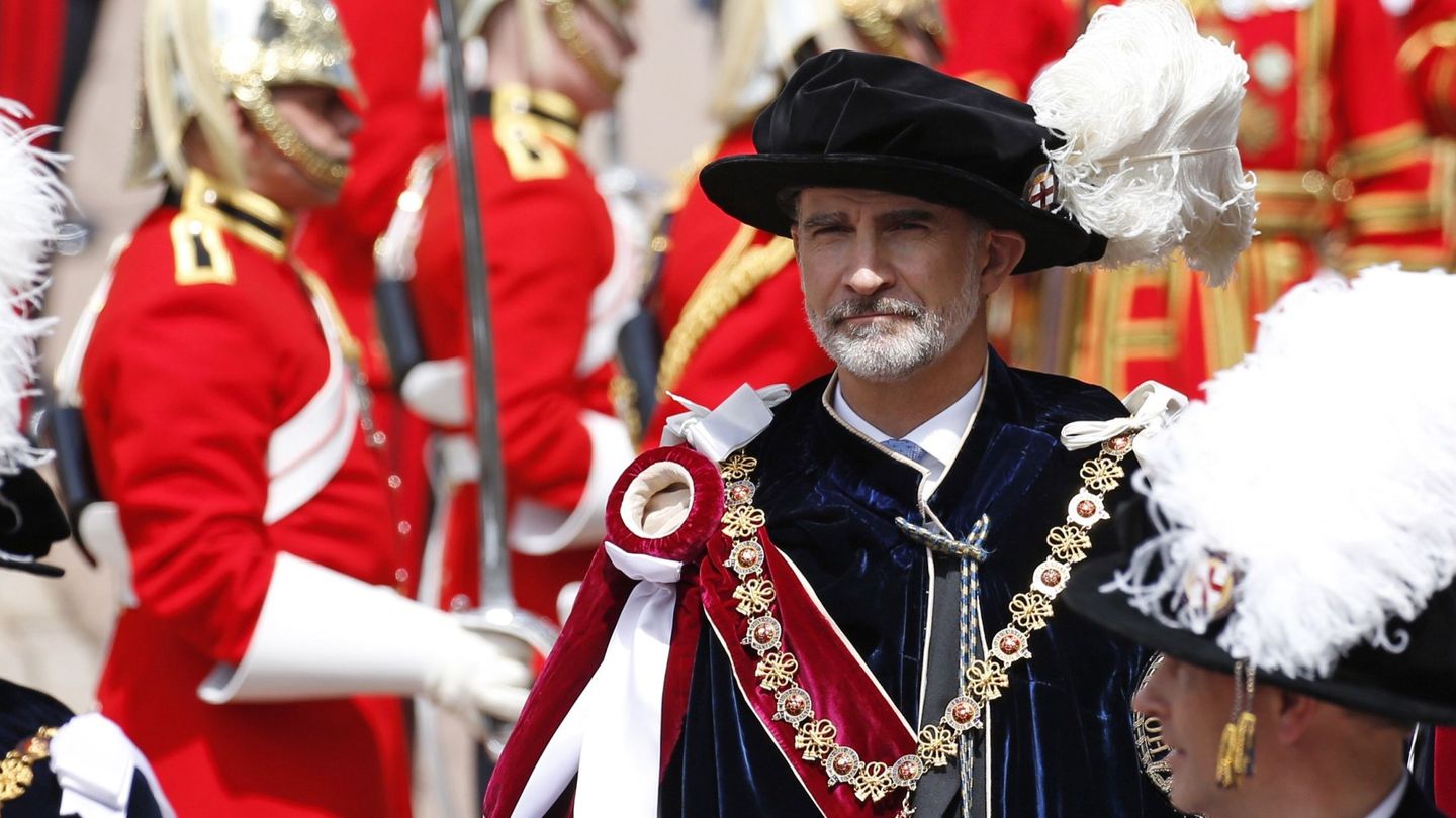 Felipe VI recibe la Orden de la Jarretera en Londres. (EFE)