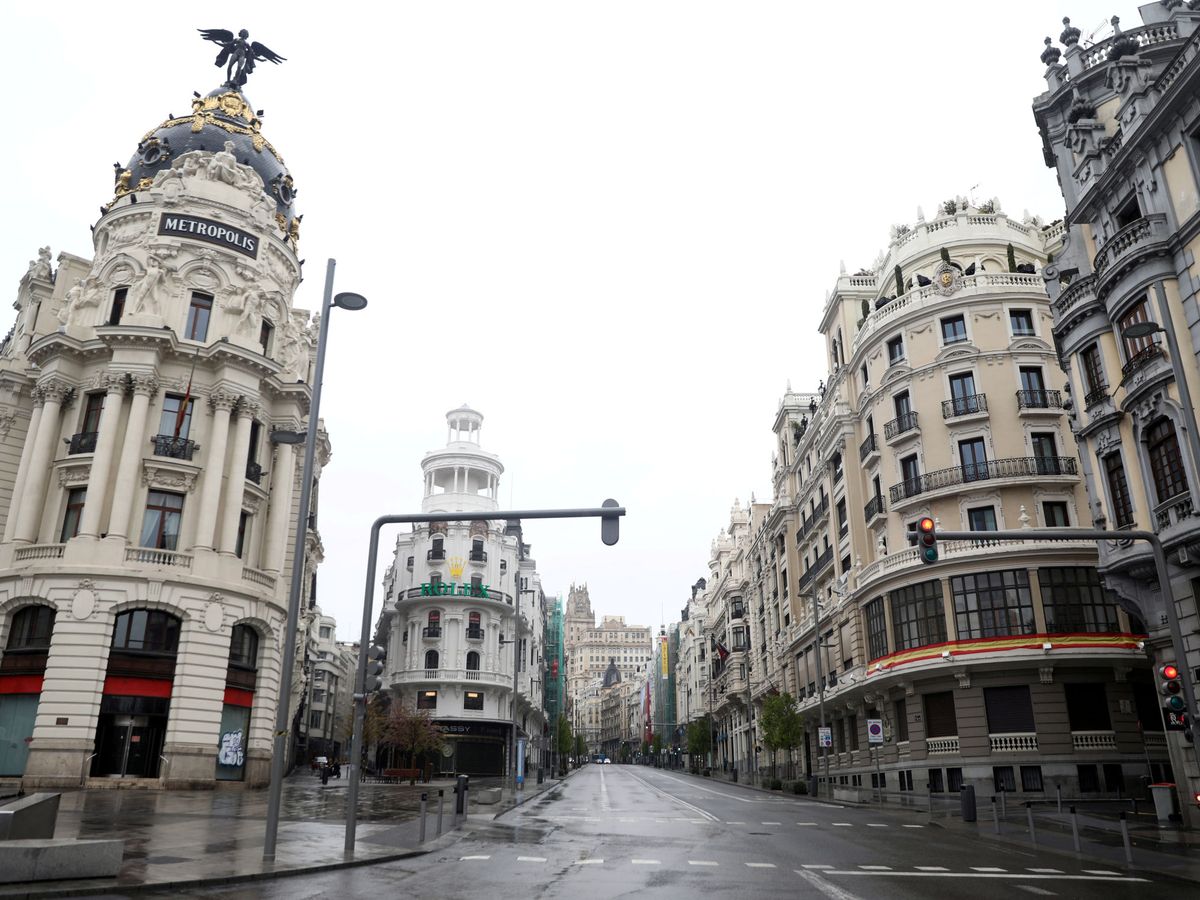 Foto: La calle Gran Vía de Madrid. (Reuters/Sergio Pérez)