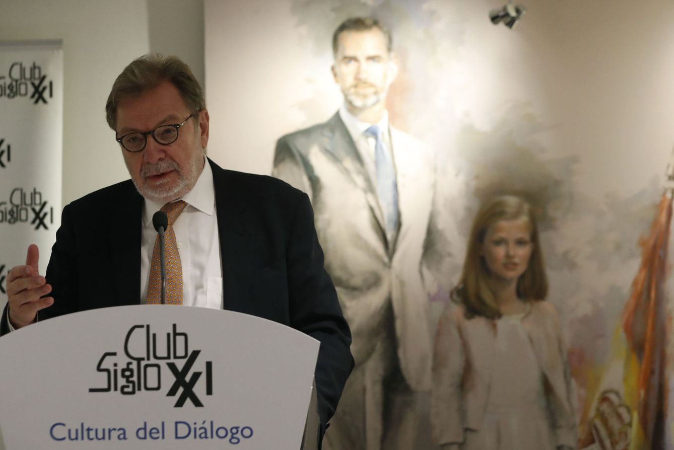 Juan Luis Cebrián, en el Club Siglo XXI. (EFE)
