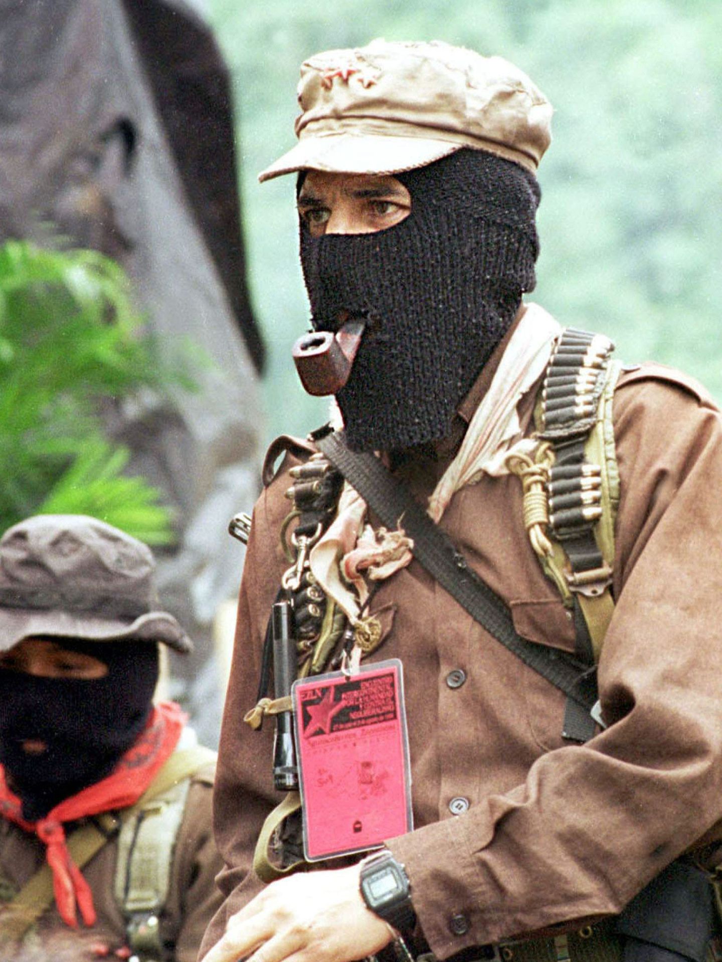 El subcomandante marcos en Chiapas en 1996 (EFE/Jorge Núñez)