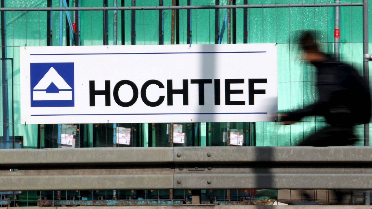 El logo de la compañía alemana Hochtief. (EFE)