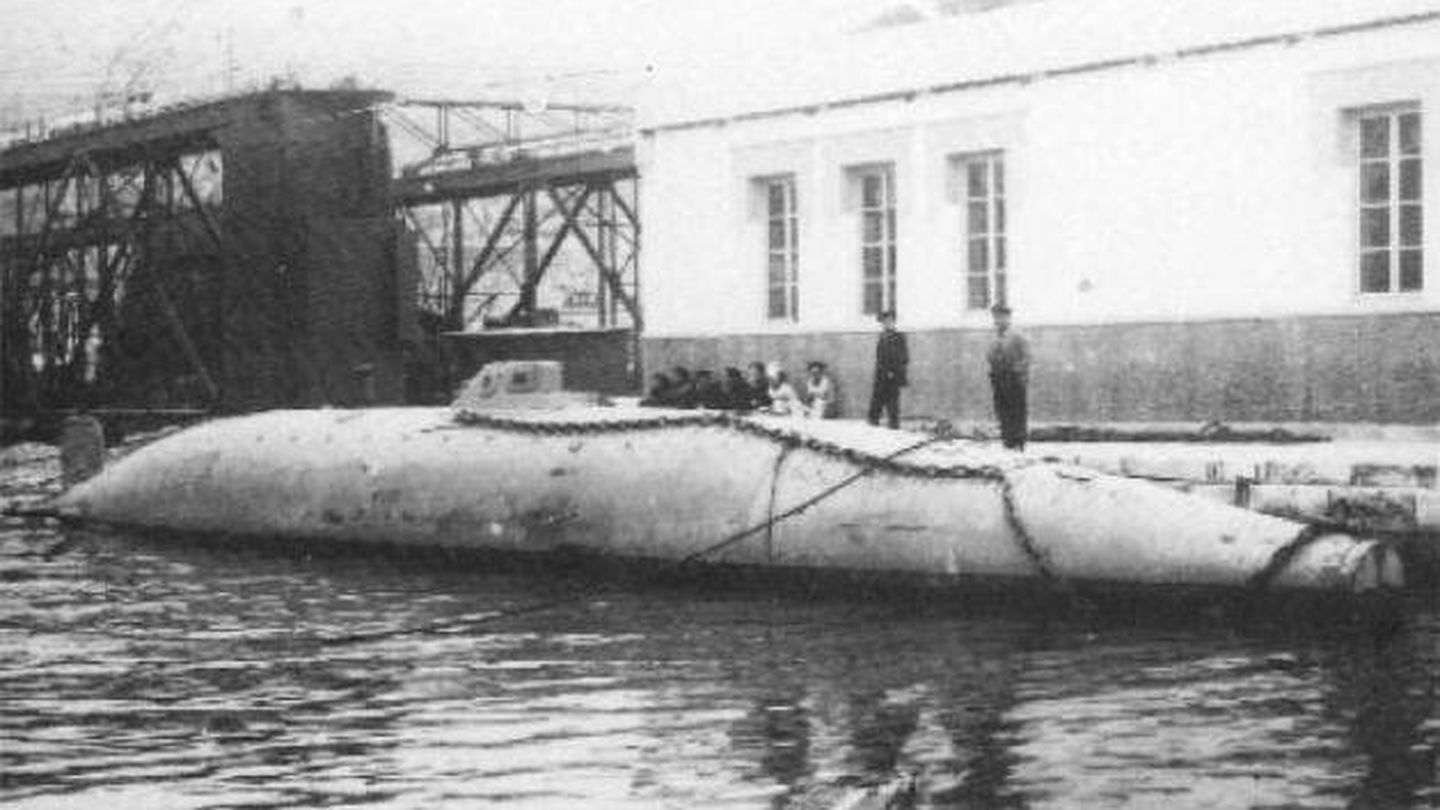 Imagen del submarino Isaac Peral. (Wikipedia)