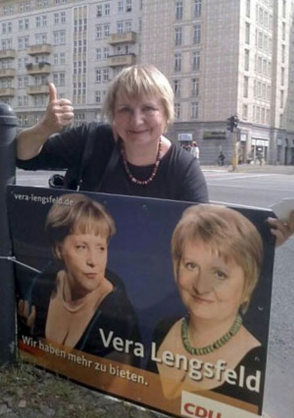 Foto: Merkel, protagonista de una polémica campaña electoral
