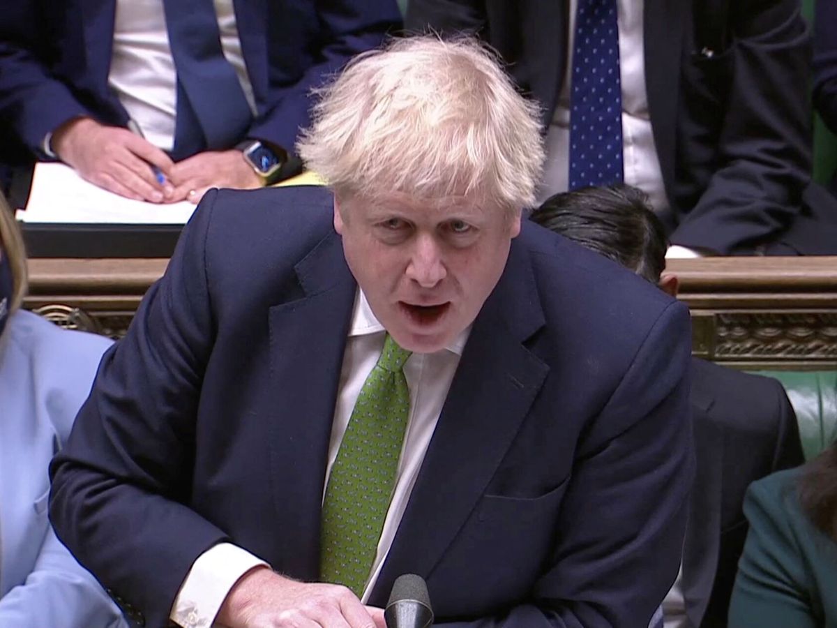 Foto: El primer ministro Boris Johnson en sesión de control. (Reuters)