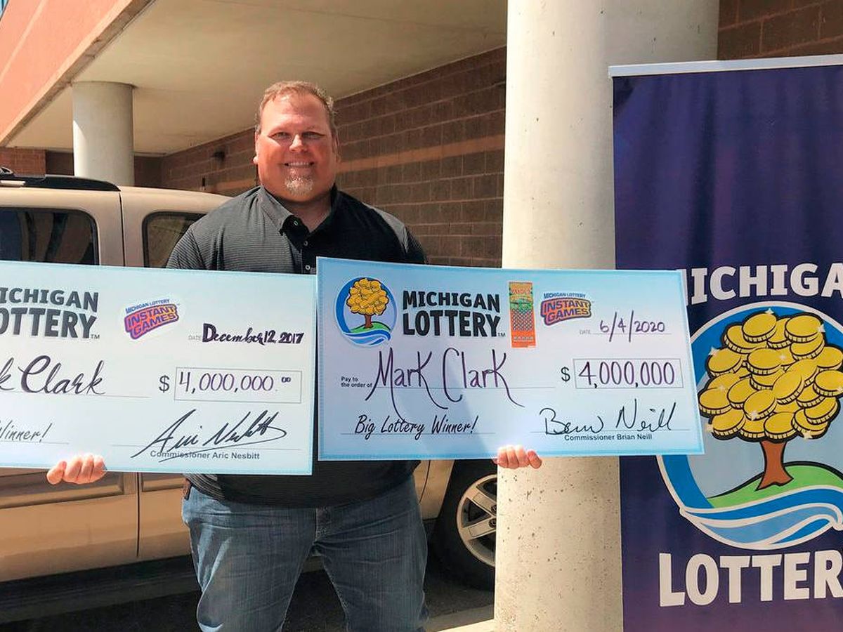 Foto: Mark Clark ganó dos veces 4 millones de dólares en apenas tres años y medio (Foto: Michigan Lottery)