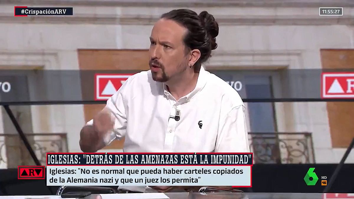 "Es muy grave que digas eso": Pablo Iglesias se planta ante Ferreras en 'Al rojo vivo' (La Sexta)