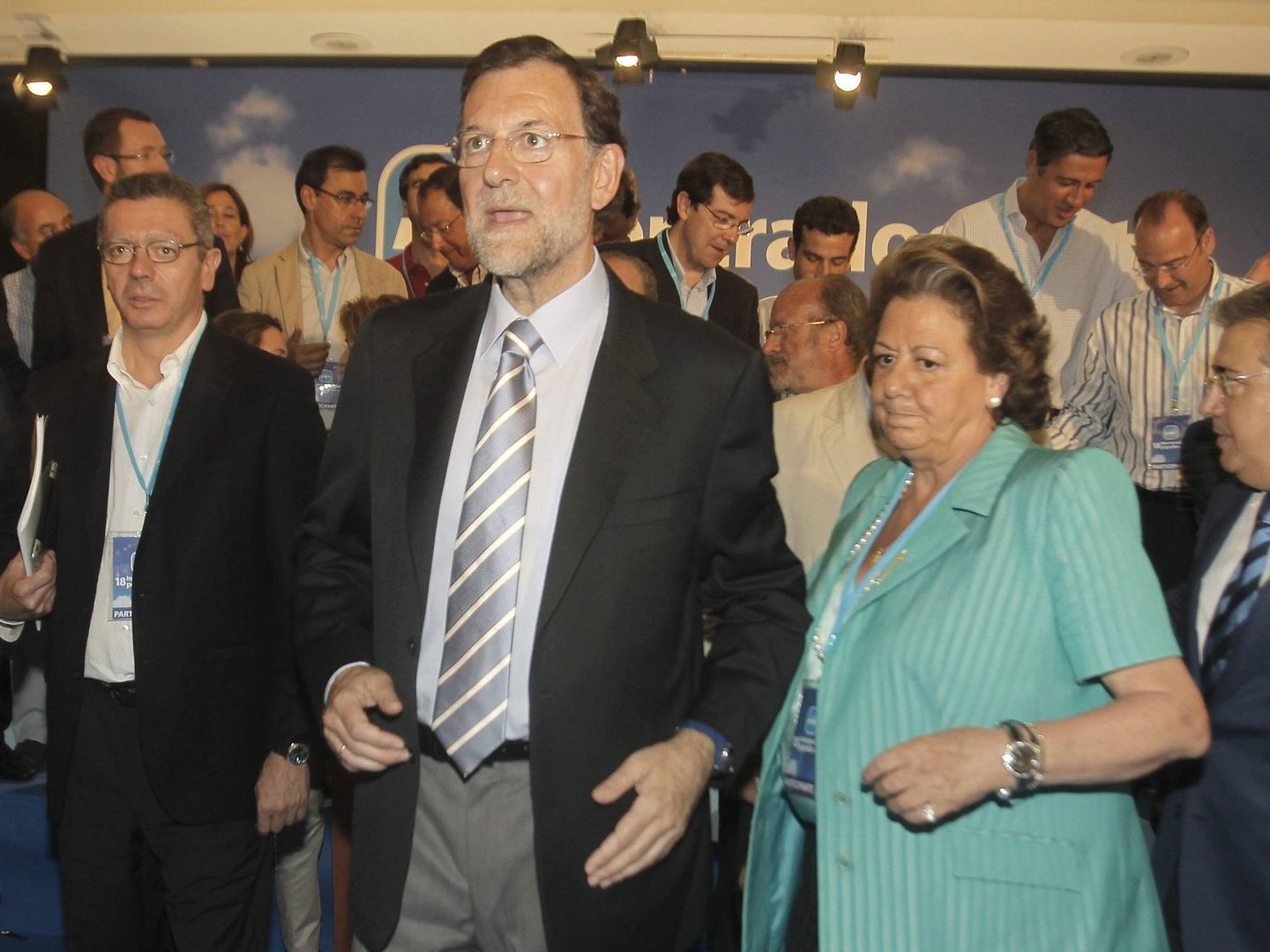 Mariano Rajoy y Rita Barberá. (EFE)