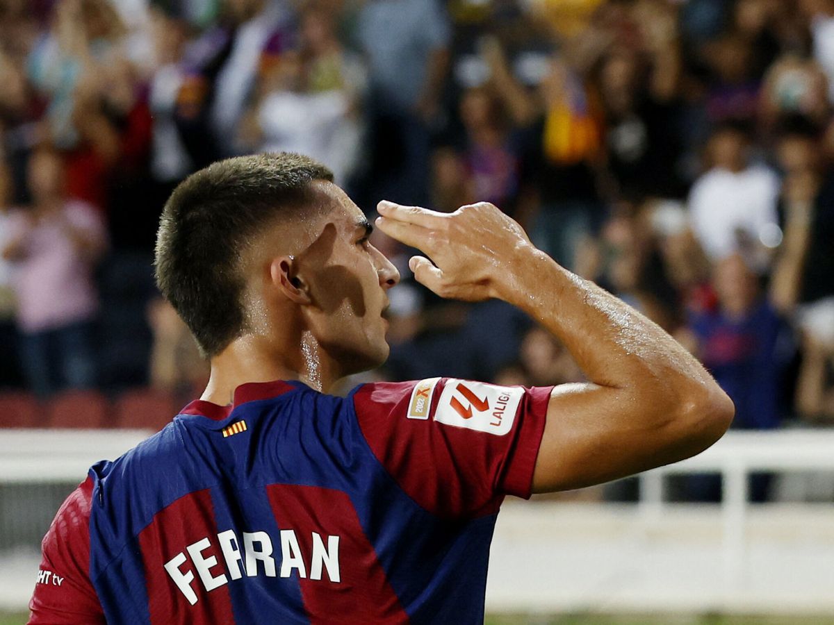 Foto: Ferran marcó el tercer gol. (Reuters/Albert Gea)