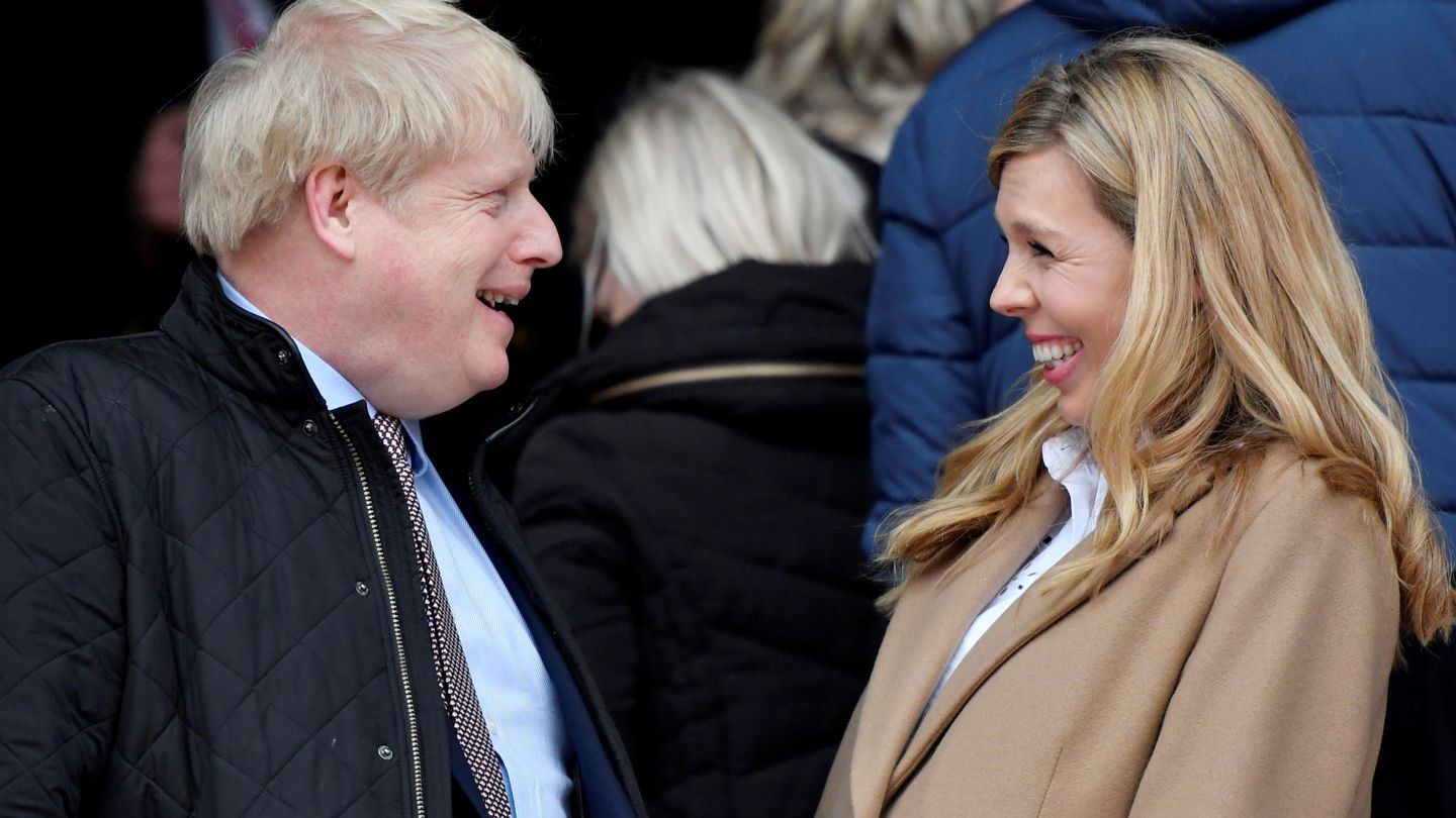Boris Johnson y Carrie Symonds, en una imagen de archivo. (Reuters)