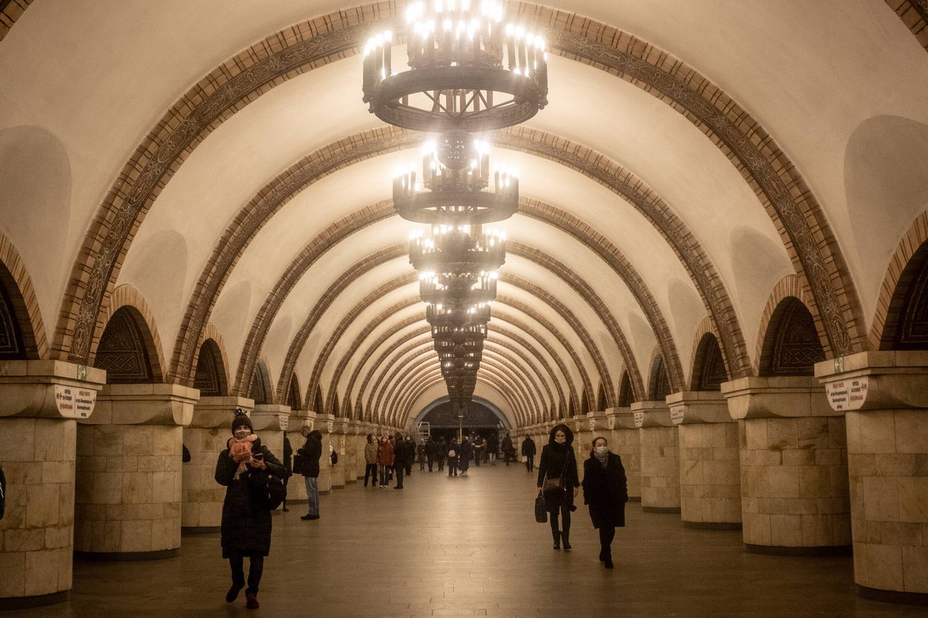El metro de Kiev el pasado mes de enero  (Chris McGrath/Getty Images)