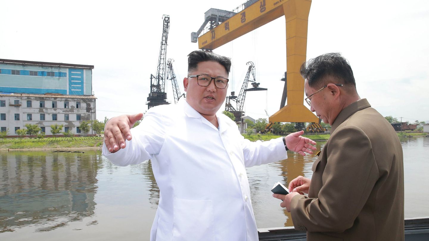Kim Jong-un, en una visita a la ciudad portuaria de Chongjin. (Reuters)