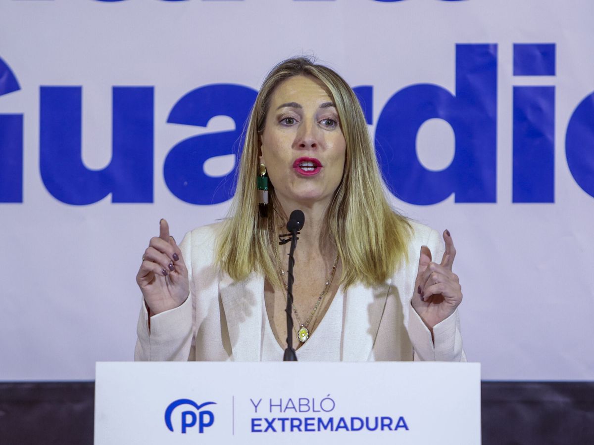 Foto: La candidata del PP, María Guardiola. (EFE/Jero Morales)
