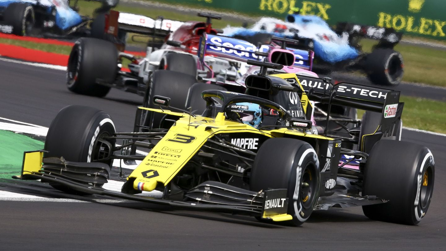 Ricciardo durante el GP de Gran Bretaña. (EFE)