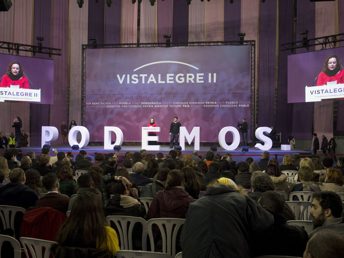Foto: Asamblea Ciudadana Estatal de Vistalegre II de Podemos. (EFE)