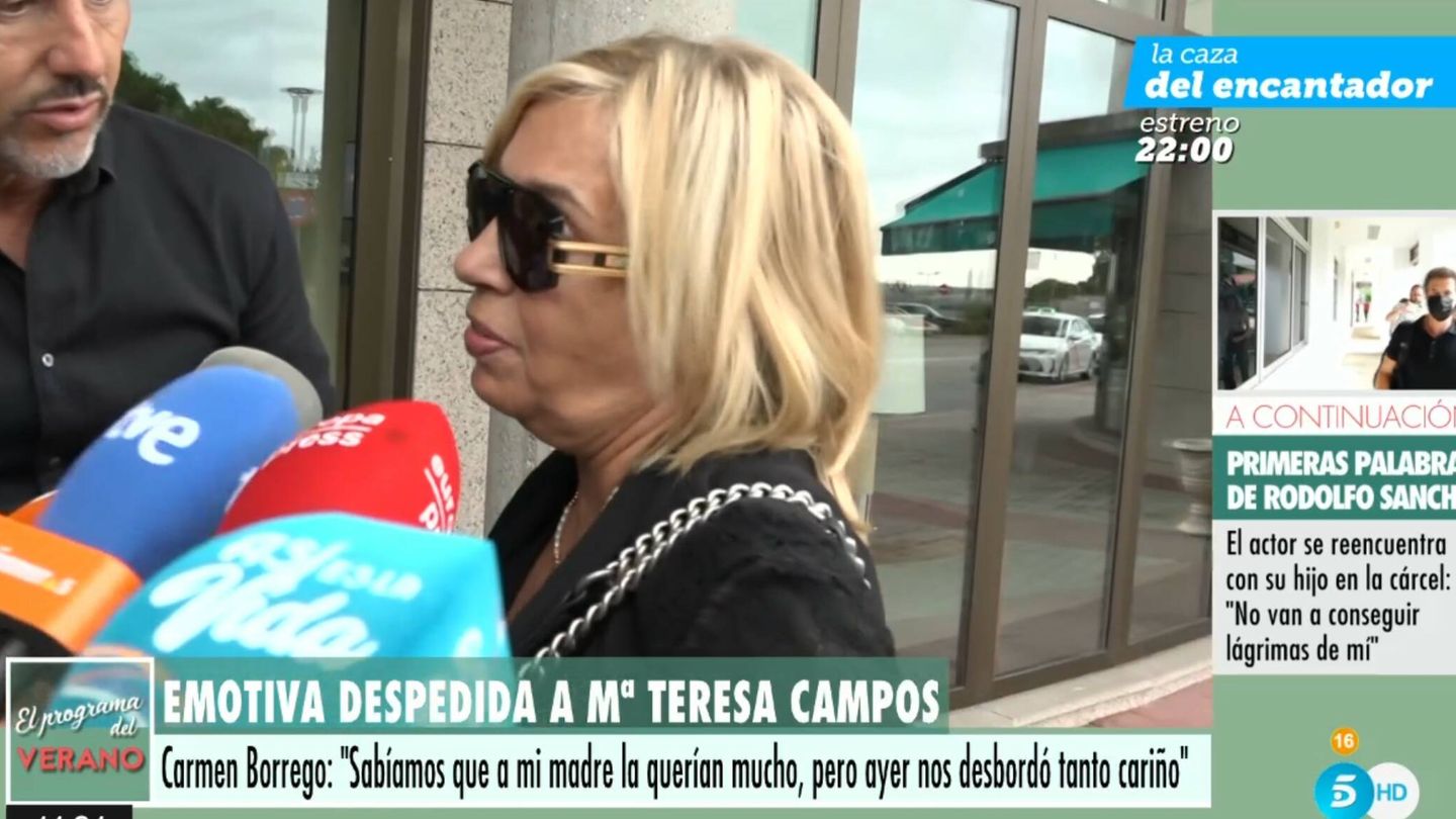 Carmen Borrego, en 'El programa del verano'. (Cortesía Mediaset)