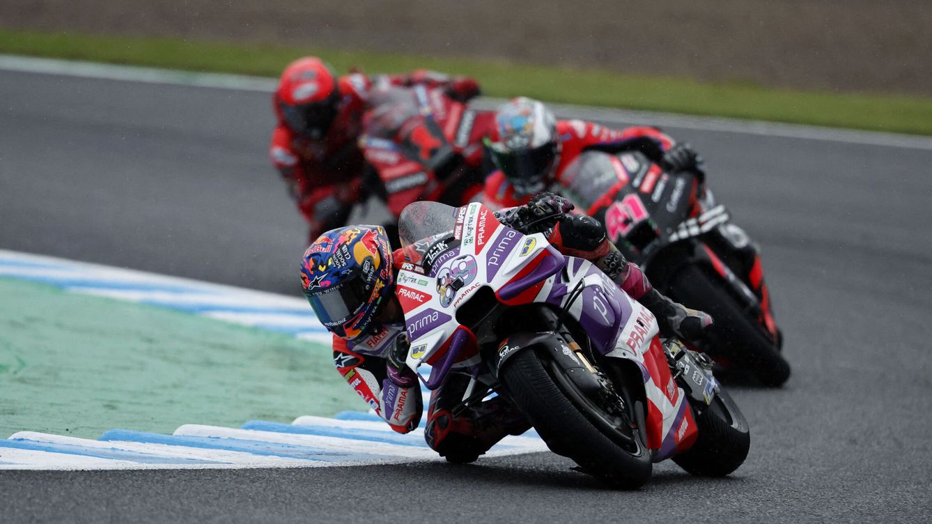 Foto: Carrera GP de Japón de MotoGP | Jorge Martín consigue la victoria en Motegi tras una segunda bandera roja, Márquez vuelve al podio (REUTERS Issei Kato)