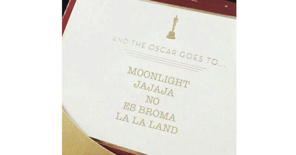Foto: Las redes se hicieron eco con sus memes del error acaecido en los Oscar 2017