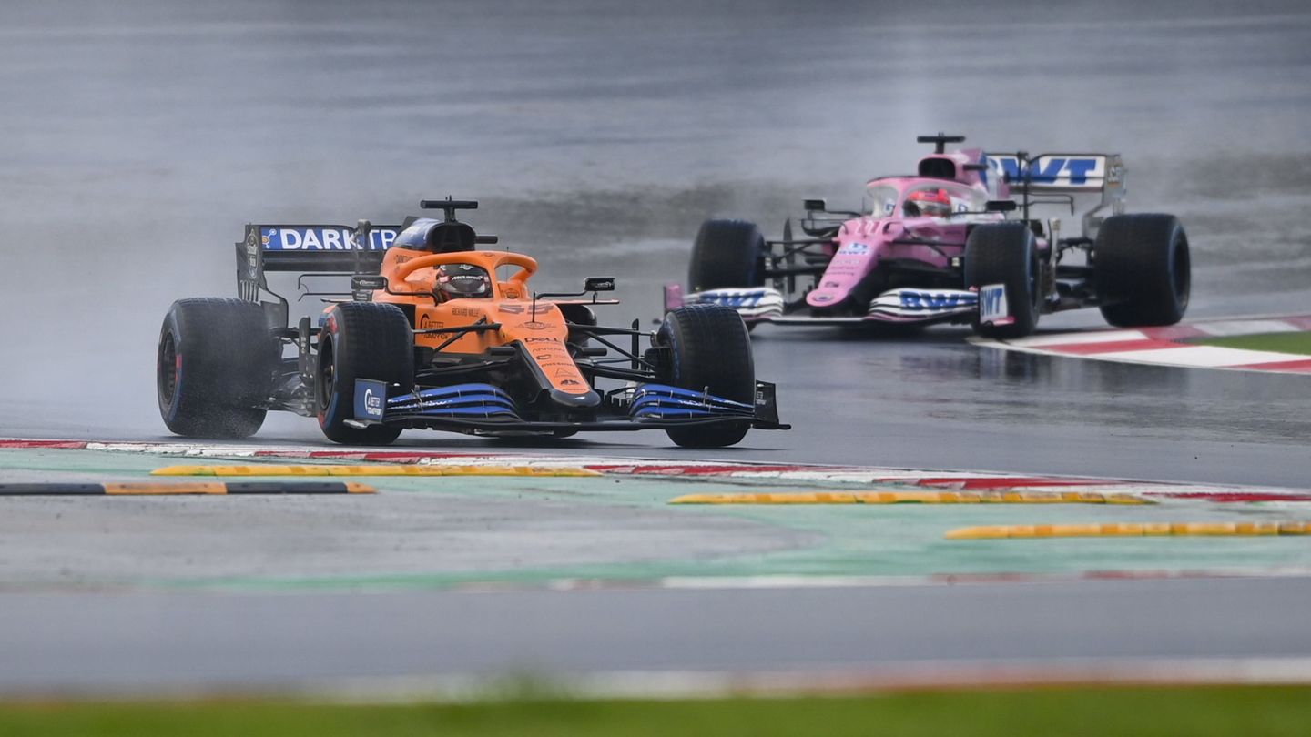 Carlos Sainz durante la clasificación del Gran Premio de Turquía. (EFE)