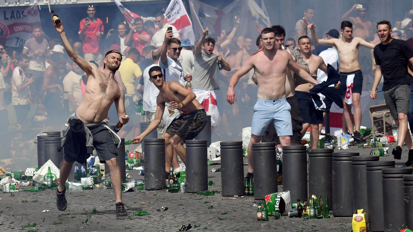 Foto: Los enfrentamientos se han convertido en la tónica general de esta Eurocopa (Reuters).