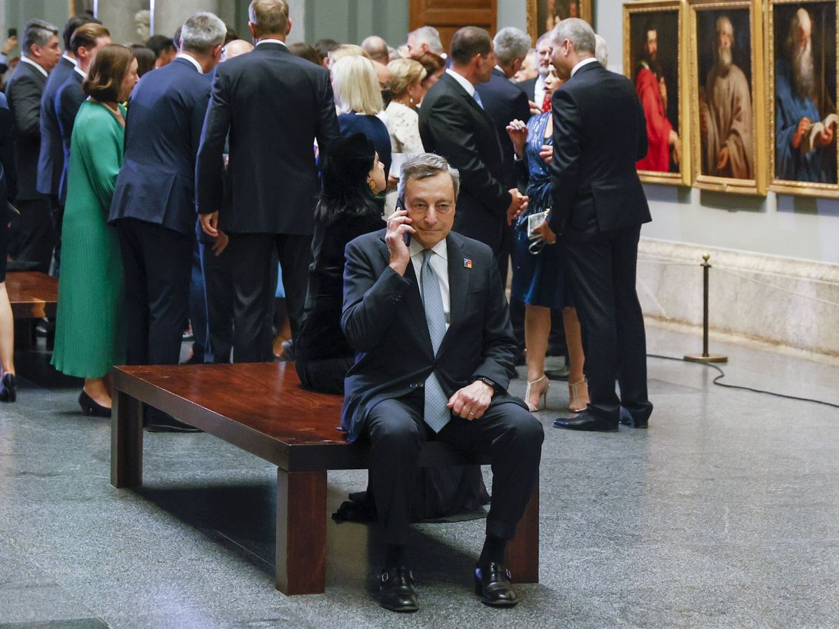 Foto: El primer ministro italiano, Mario Draghi. (EFE/Pool/Ballesteros)