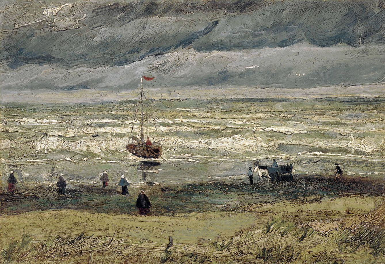 'Vista del mar en Scheveningen', uno de los dos cuadros de Van Gogh robados del Museo Van Gogh en Ámsterdam el 7 de diciembre de 2002. (Getty Images)