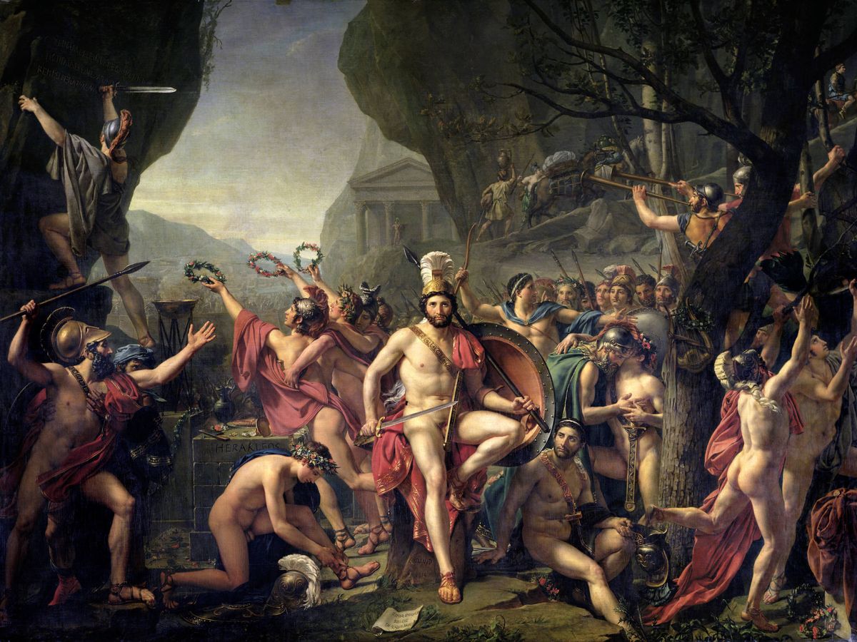 Foto: 'Leonidas en las Termópilas', por Jacques Louis David. (CC/Wikimedia Commons)
