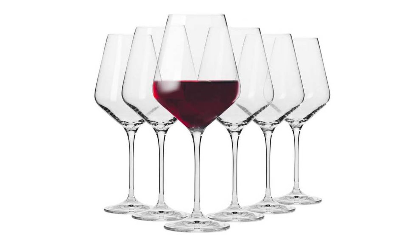 Krosno Grande Copas de Vino Tinto, Conjunto de 6 Piezas