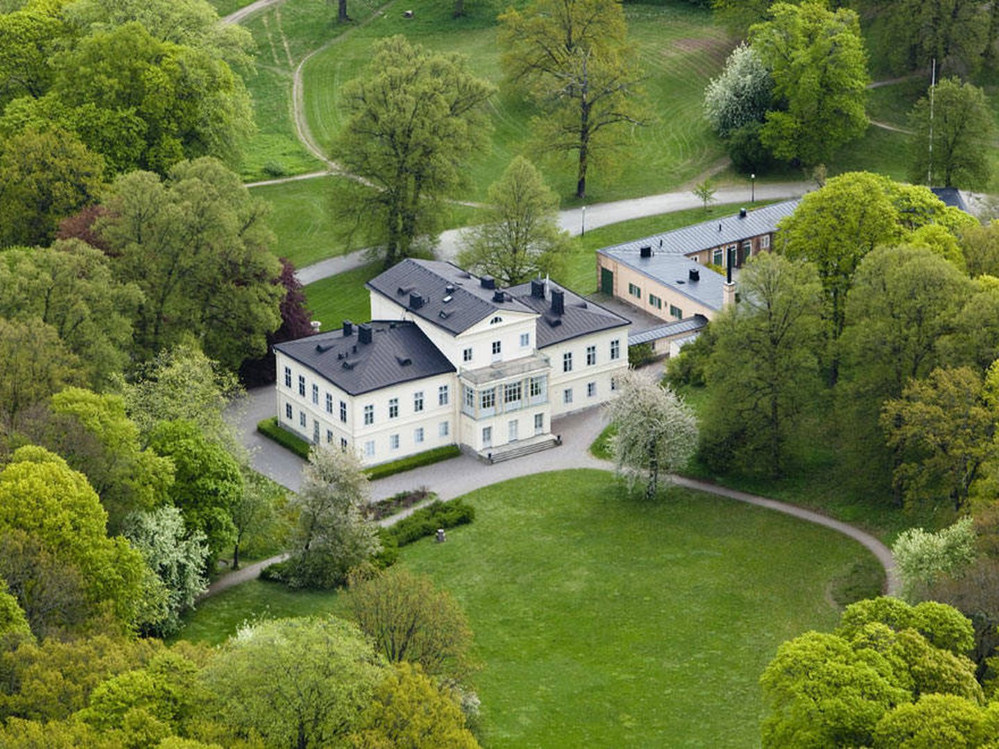 Vista general del palacio de Haga. (Klas Sjöberg / Casa Real de Suecia)