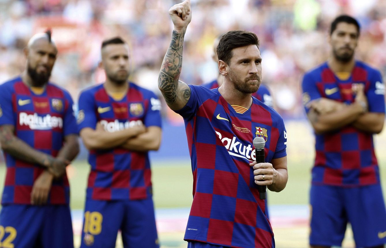 Messi en el Trofeo Gamper. (EFE)