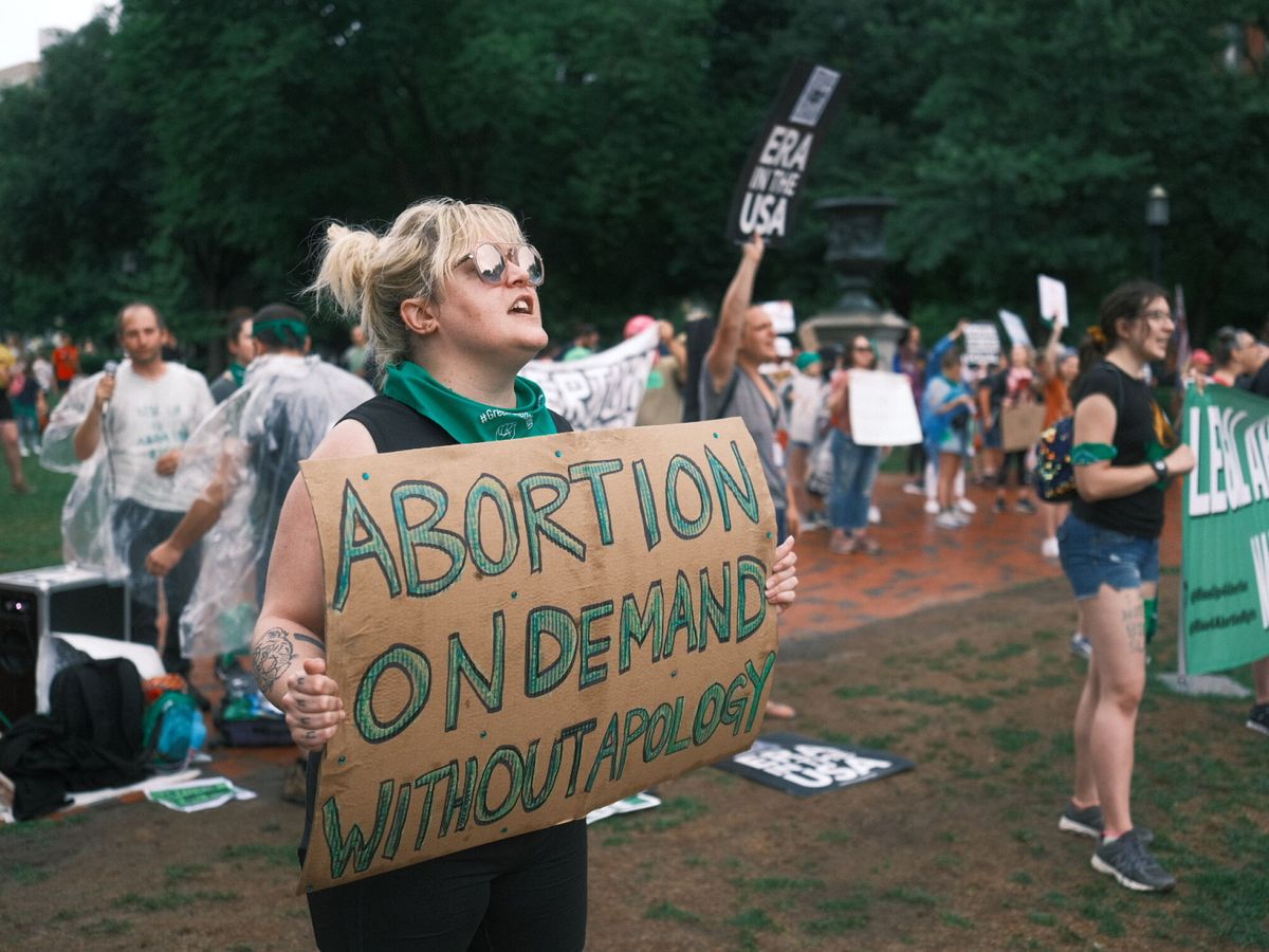 Foto: Protesta en favor del aborto en EEUU. (EFE/Jorge Dastis)