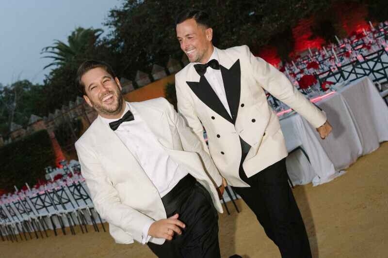 Foto de La boda de Alejandro Bocanegra, redactor de Flash Moda, en el castillo de los duques del Infantado